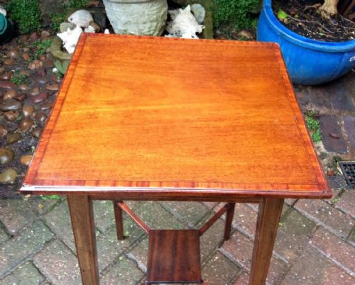 EDWARDIAN MAHOGANY TORCHERE OR PLANT STAND - ADDITIONAL PHOTO 2