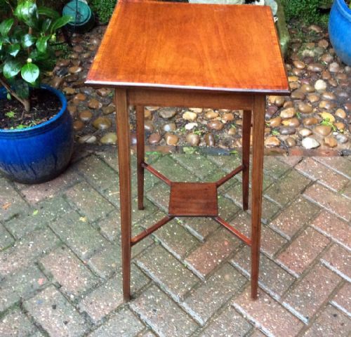 EDWARDIAN MAHOGANY TORCHERE OR PLANT STAND - ADDITIONAL PHOTO 3