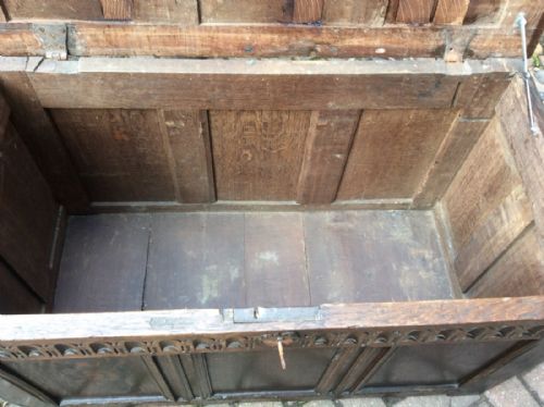 LATE 17TH C OAK COFFER - ADDITIONAL PHOTO 3