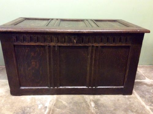 LATE 17TH C OAK COFFER - ADDITIONAL PHOTO 5
