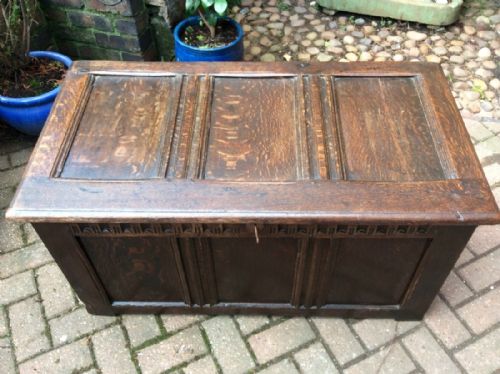 LATE 17TH C OAK COFFER - ADDITIONAL PHOTO 7