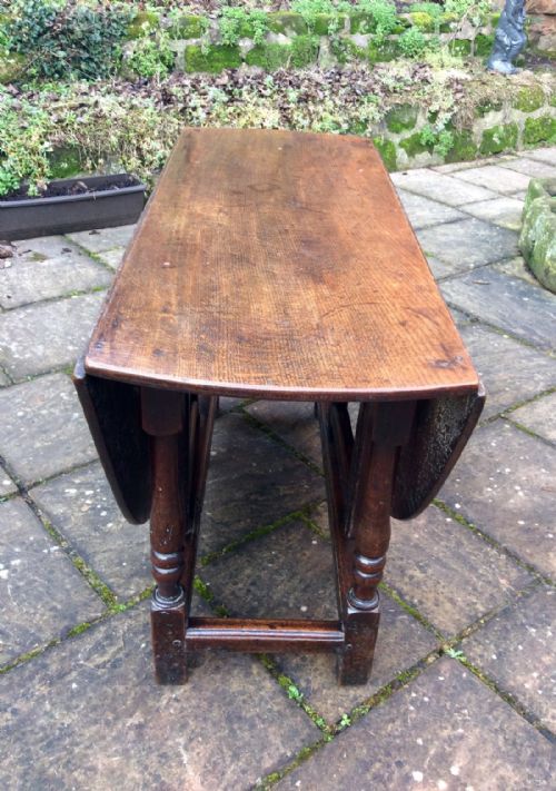 EARLY OAK DROP LEAF OVAL DINING TABLE - ADDITIONAL PHOTO 3
