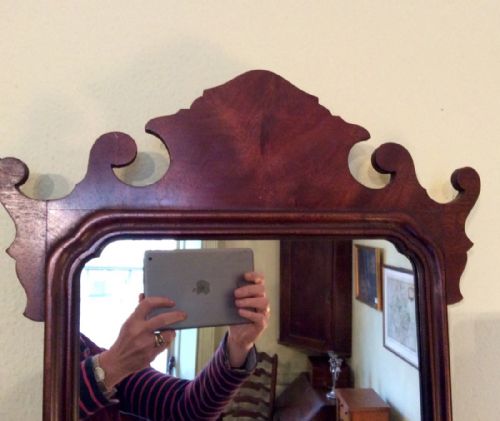 MAHOGANY FRET WALL MIRROR - ADDITIONAL PHOTO 2