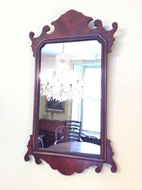 MAHOGANY FRET WALL MIRROR - ADDITIONAL PHOTO 3