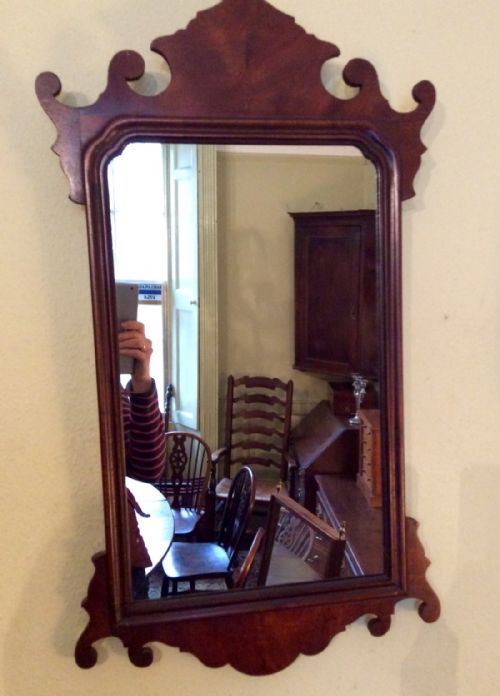 MAHOGANY FRET WALL MIRROR - ADDITIONAL PHOTO 4