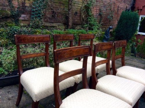 SET OF SIX REGENCY MAHOGANY CHAIRS - ADDITIONAL PHOTO 4