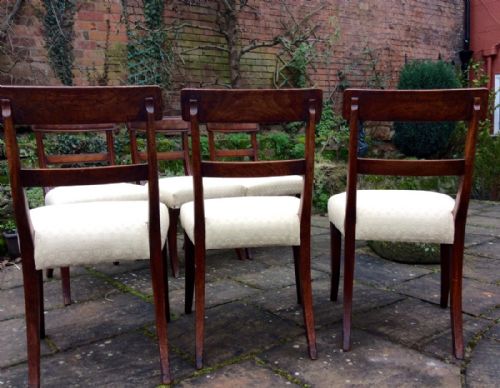 SET OF SIX REGENCY MAHOGANY CHAIRS - ADDITIONAL PHOTO 5