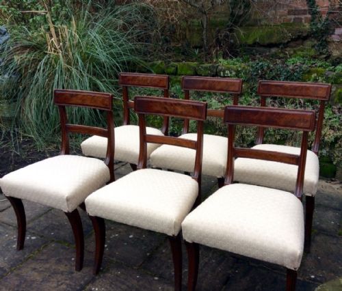 SET OF SIX REGENCY MAHOGANY CHAIRS - ADDITIONAL PHOTO 6