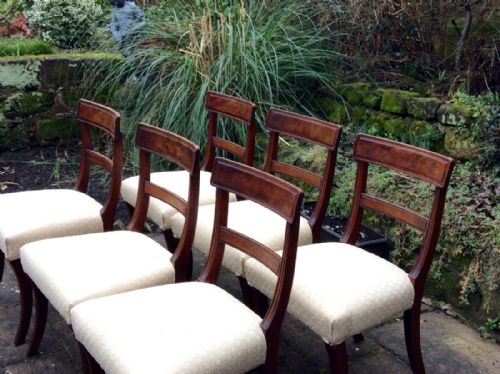 SET OF SIX REGENCY MAHOGANY CHAIRS - ADDITIONAL PHOTO 7