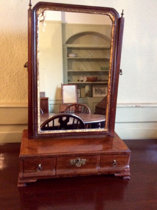 a sweet georgian toilet or dressing mirror - CATEGORY: ANTIQUE MIRRORS - DATED 1750