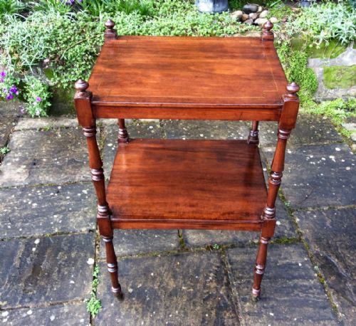 edwardian etagere or 2 tier whatnot - CATEGORY: ANTIQUE FURNITURE - DATED EDWARDIAN