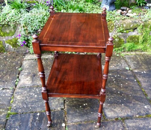 EDWARDIAN ETAGERE OR 2 TIER WHATNOT - ADDITIONAL PHOTO 1