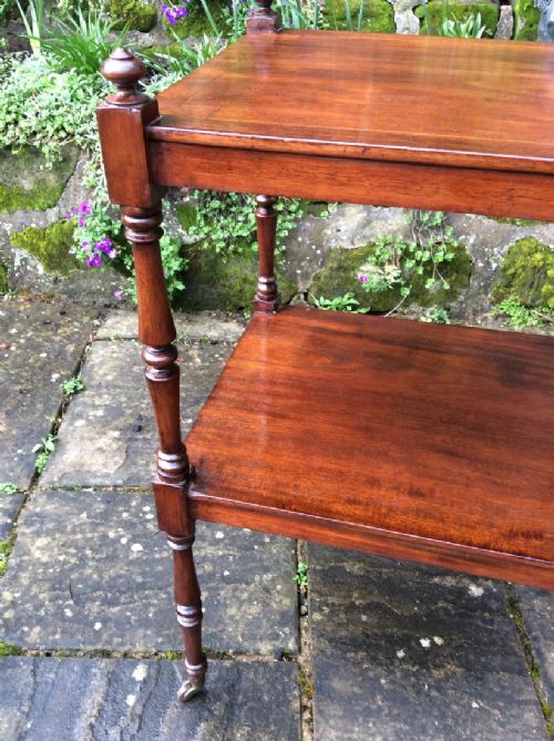 EDWARDIAN ETAGERE OR 2 TIER WHATNOT - ADDITIONAL PHOTO 3