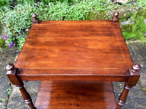 EDWARDIAN ETAGERE OR 2 TIER WHATNOT - ADDITIONAL PHOTO 4
