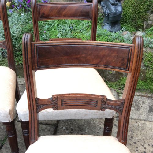 A GOOD SET OF FOUR REGENCY DINING CHAIRS - ADDITIONAL PHOTO 2