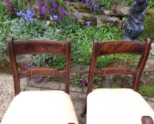 A GOOD SET OF FOUR REGENCY DINING CHAIRS - ADDITIONAL PHOTO 4