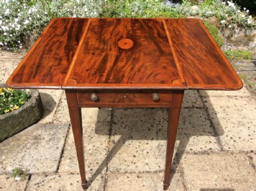 GEORGIAN INLAID PEMBROKE TABLE - ADDITIONAL PHOTO 3