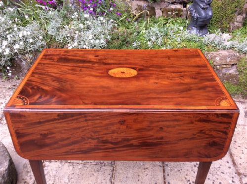 GEORGIAN INLAID PEMBROKE TABLE - ADDITIONAL PHOTO 5