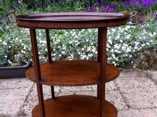 EDWARDIAN ETAGERE WITH LOOSE TRAY - ADDITIONAL PHOTO 4