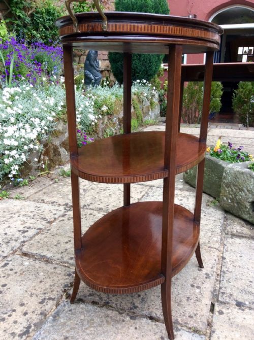 EDWARDIAN ETAGERE WITH LOOSE TRAY - ADDITIONAL PHOTO 5