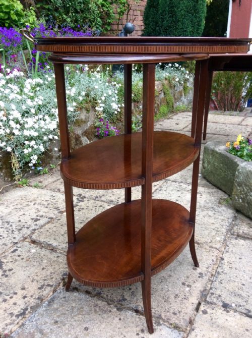 EDWARDIAN ETAGERE WITH LOOSE TRAY - ADDITIONAL PHOTO 6