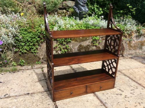 mahogany wall shelves - CATEGORY: ANTIQUE FURNITURE - DATED 19TH CENTURY