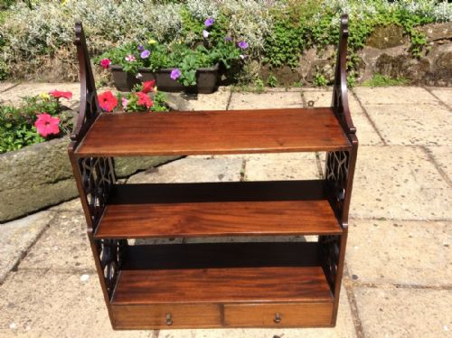 MAHOGANY WALL SHELVES - ADDITIONAL PHOTO 1