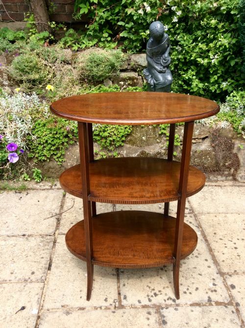 edwardian etagere with loose tray - CATEGORY: ANTIQUE FURNITURE - DATED EDWARDIAN