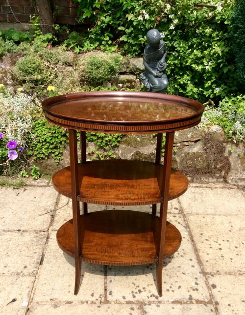 EDWARDIAN ETAGERE WITH LOOSE TRAY - ADDITIONAL PHOTO 2