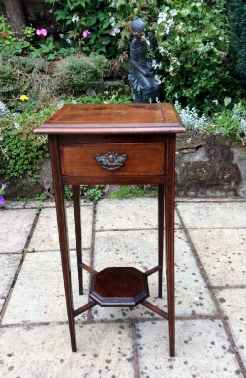 small edwardian bedside table - CATEGORY: ANTIQUE TABLES - DATED EDWARDIAN