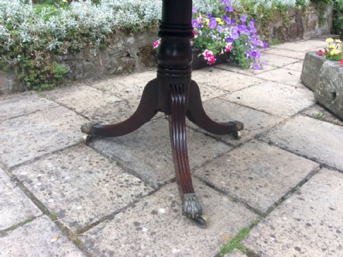 REGENCY MAHOGANY CENTRE OR DINING TABLE - ADDITIONAL PHOTO 2