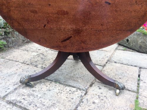 REGENCY MAHOGANY CENTRE OR DINING TABLE - ADDITIONAL PHOTO 3