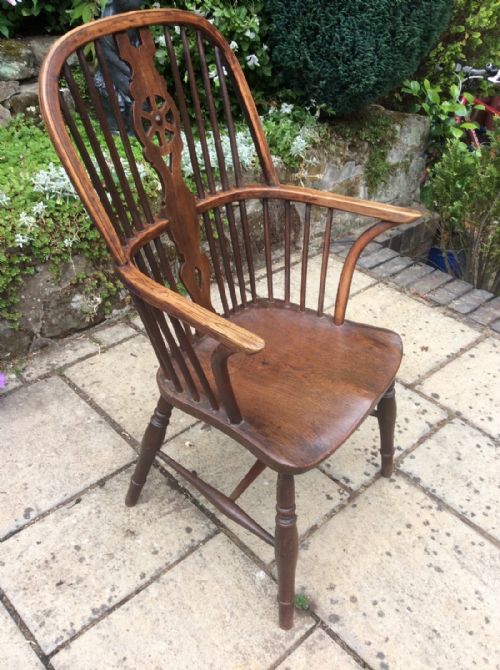 EARLY 19THC WINDSOR ARMCHAIR - ADDITIONAL PHOTO 3