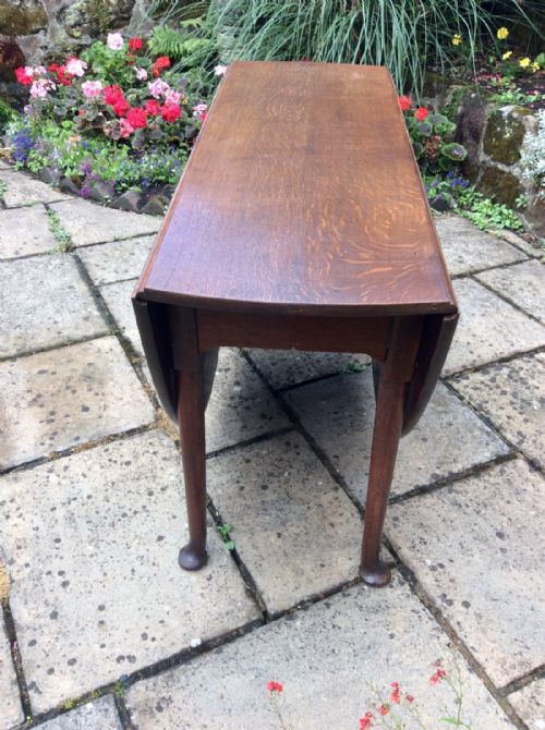 GEORGIAN OAK PAD FOOT DINING TABLE - ADDITIONAL PHOTO 1