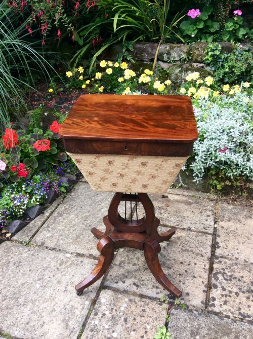 regency sewing table - CATEGORY: ANTIQUE TABLES - DATED REGENCY