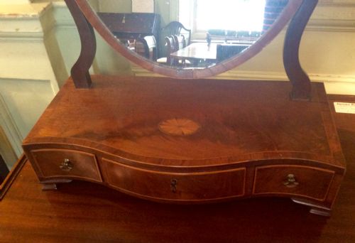 GEORGIAN MAHOGANY DRESSING TABLE MIRROR - ADDITIONAL PHOTO 2