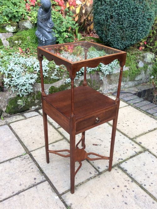 GEORGIAN OAK BEDSIDE WASHSTAND - ADDITIONAL PHOTO 3