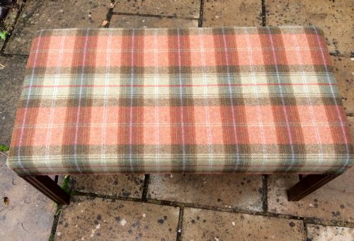 LARGE MAHOGANY STOOL - ADDITIONAL PHOTO 1