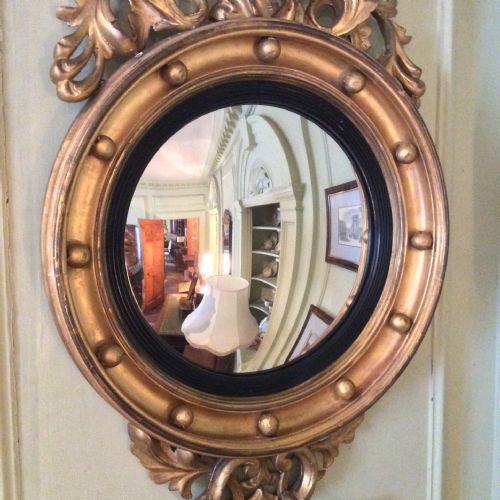 REGENCY GILTWOOD EAGLE CONVEX MIRROR - ADDITIONAL PHOTO 3