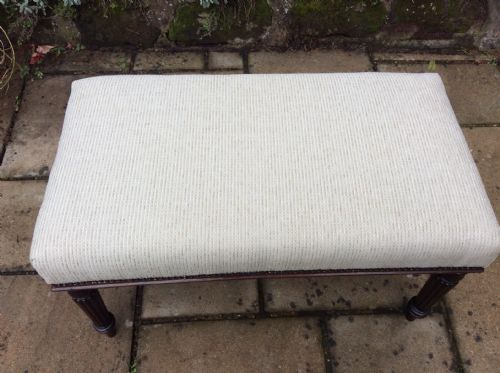 LARGE MAHOGANY STOOL - ADDITIONAL PHOTO 7
