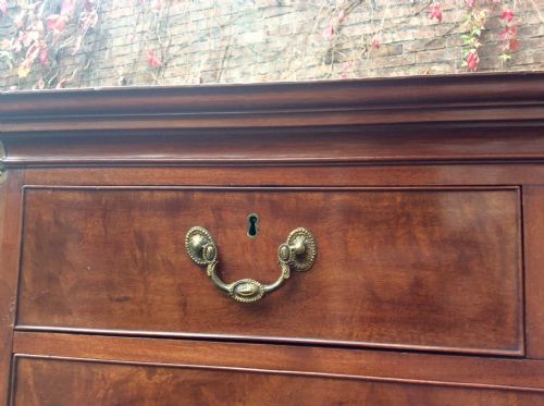 SMALL GEORGIAN MAHOGANY CHEST ON CHESTTALLBOY - ADDITIONAL PHOTO 2