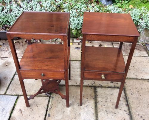 georgian bedside tables - CATEGORY: ANTIQUE CABINETS - DATED 1800