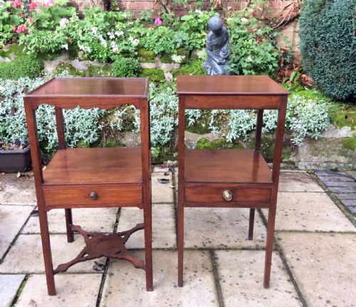 GEORGIAN BEDSIDE TABLES - ADDITIONAL PHOTO 1