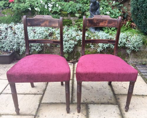 pair of late regency chairs - CATEGORY: ANTIQUE CHAIRS - DATED REGENCY