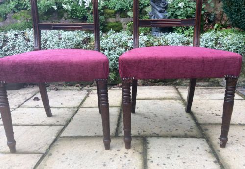 PAIR OF LATE REGENCY CHAIRS - ADDITIONAL PHOTO 1