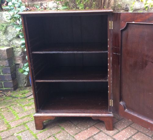 A VERY USEFUL VICTORIAN MAHOGANY CUPBOARD - ADDITIONAL PHOTO 1
