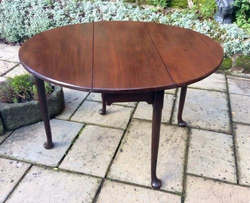 SMALL GEORGIAN MAHOGANY DINING TABLE - ADDITIONAL PHOTO 4