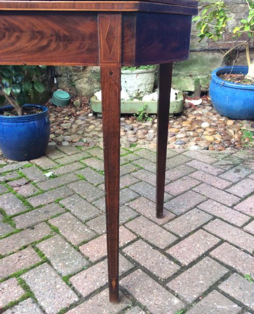 GEORGIAN MAHOGANY TEA TABLE - ADDITIONAL PHOTO 5