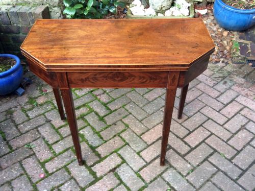 GEORGIAN MAHOGANY TEA TABLE - ADDITIONAL PHOTO 7