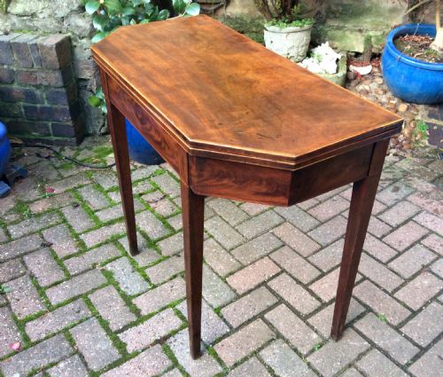 GEORGIAN MAHOGANY TEA TABLE - ADDITIONAL PHOTO 8